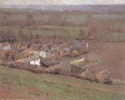 Claude Monet A Bird-s-eye View Giverny painting